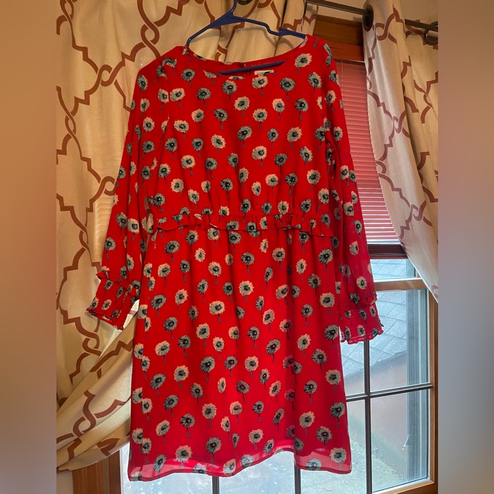 JCrew pink floral dress size 8